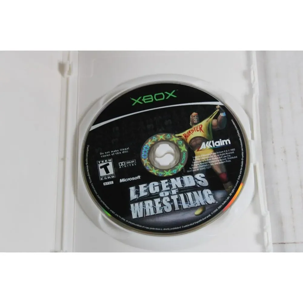 Legends of Wrestling (Microsoft Xbox, 2002) Authentic, disc only, tested